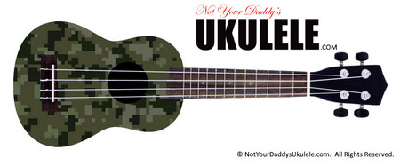 Buy Ukulele Camo Green 15 