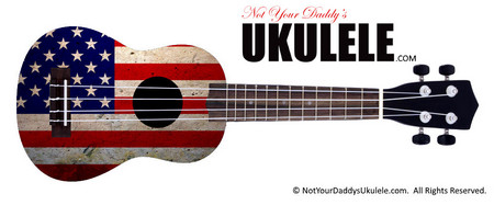 Buy Ukulele Flag American Grunge 