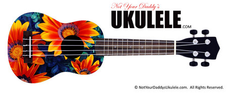 Buy Ukulele Flowers Orange 