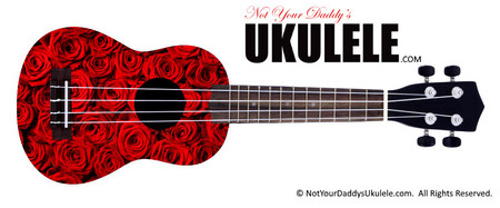 Buy Ukulele Flowers Red 